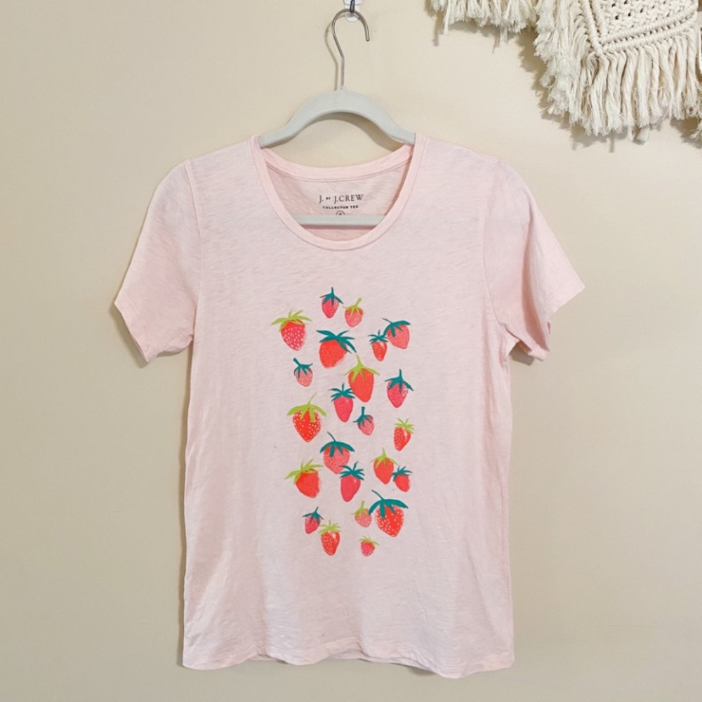 J Crew Strawberry Collector Tee